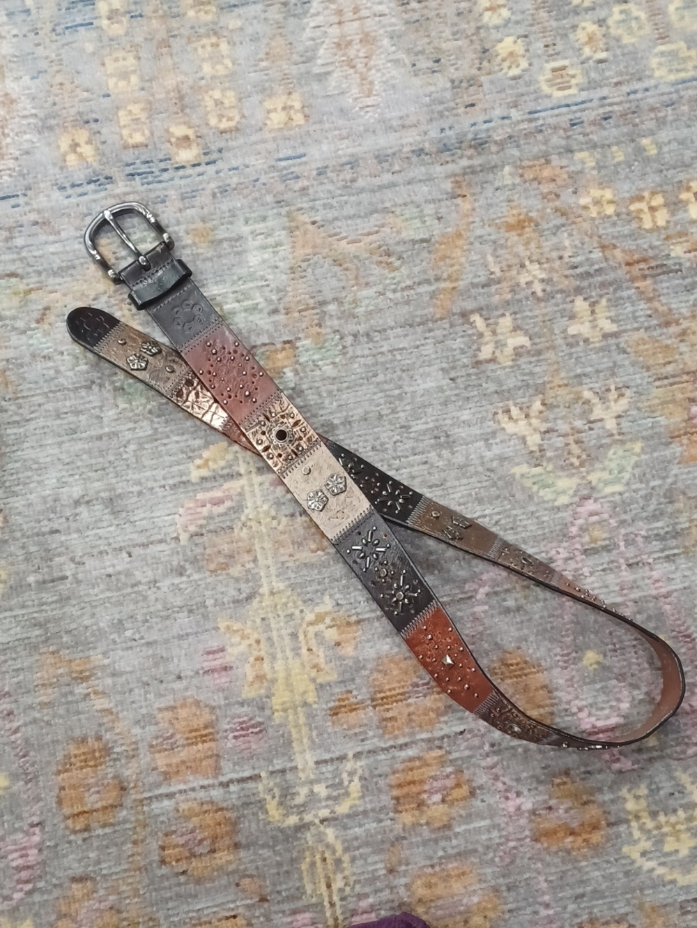 Vintage Y2K Fossil Studded Belt